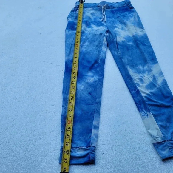 NWOT SRX Active Women's Blue Tie Dye Jogger Sweat Pants Stretch Size L - Picture 8 of 8